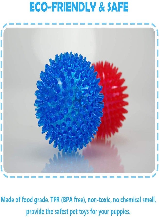 Pet Guard Squeaky Balls for Dogs Puppy Chew Toys Soft Stab Balls Cleaning Teeth Toys Play Balls with High Bounce for Large Medium Small Pet Dog 1 Piece (Color May Vary) - Image 3